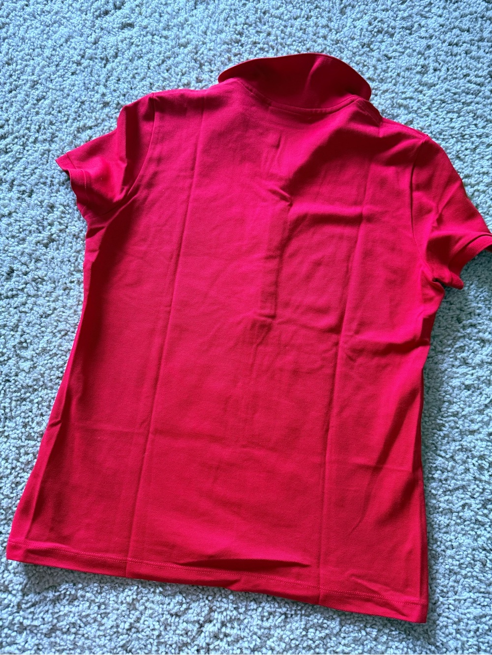 Lacoste Women’s Slim Fit Polo Shirt Red Size 38 NWOT Crocodile Logo Peru - Picture 6 of 6